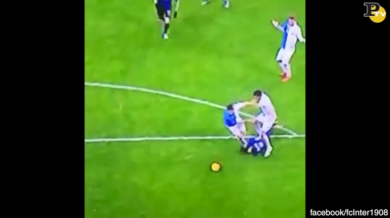 Inter-Chievo: Icardi calpestato da Spolli