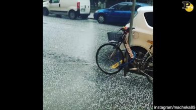 Temporale e grandine a Milano il 3 febbraio