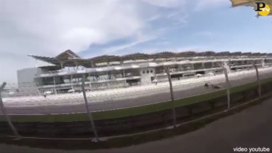 Sepang: l’incidente di Baz (gomma scoppiata)