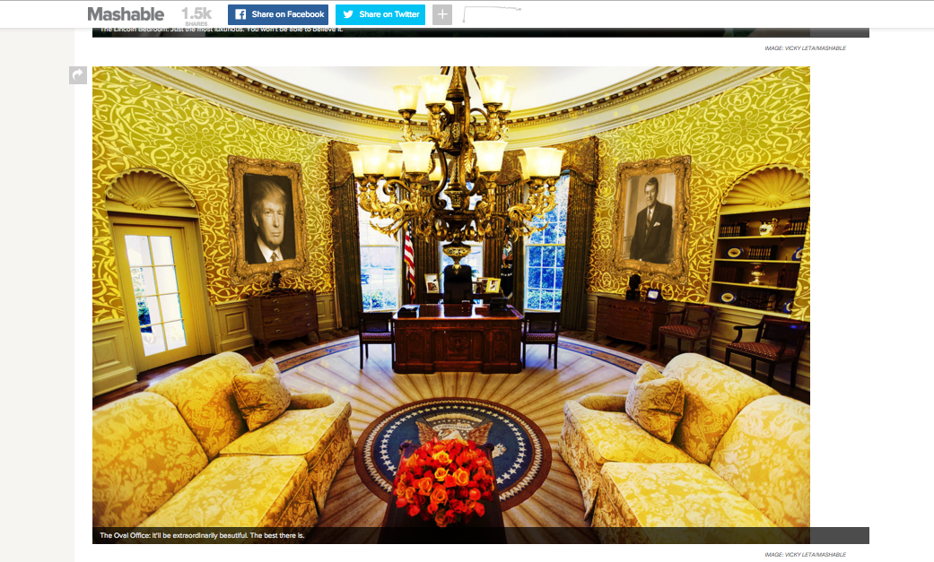 Ecco la Casa Bianca in stile Trump Ecco la Casa Bianca in stile Trump