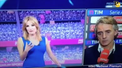 Mancini lite con la Calcagno (Mediaset) post derby