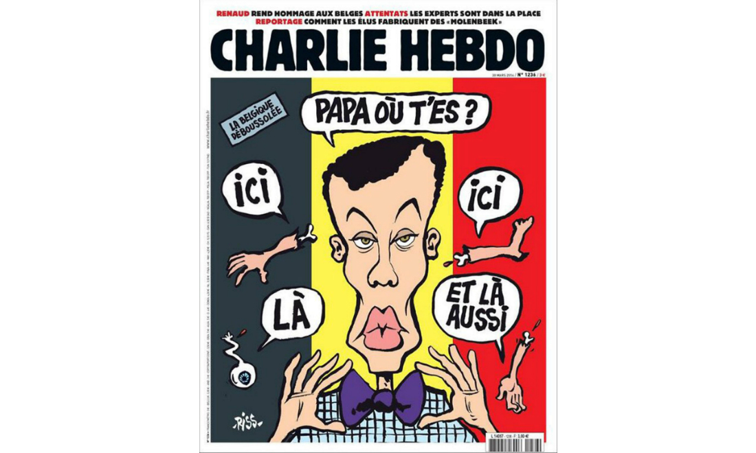 La copertina di Charlie Hebdo sulla strage di Bruxelles