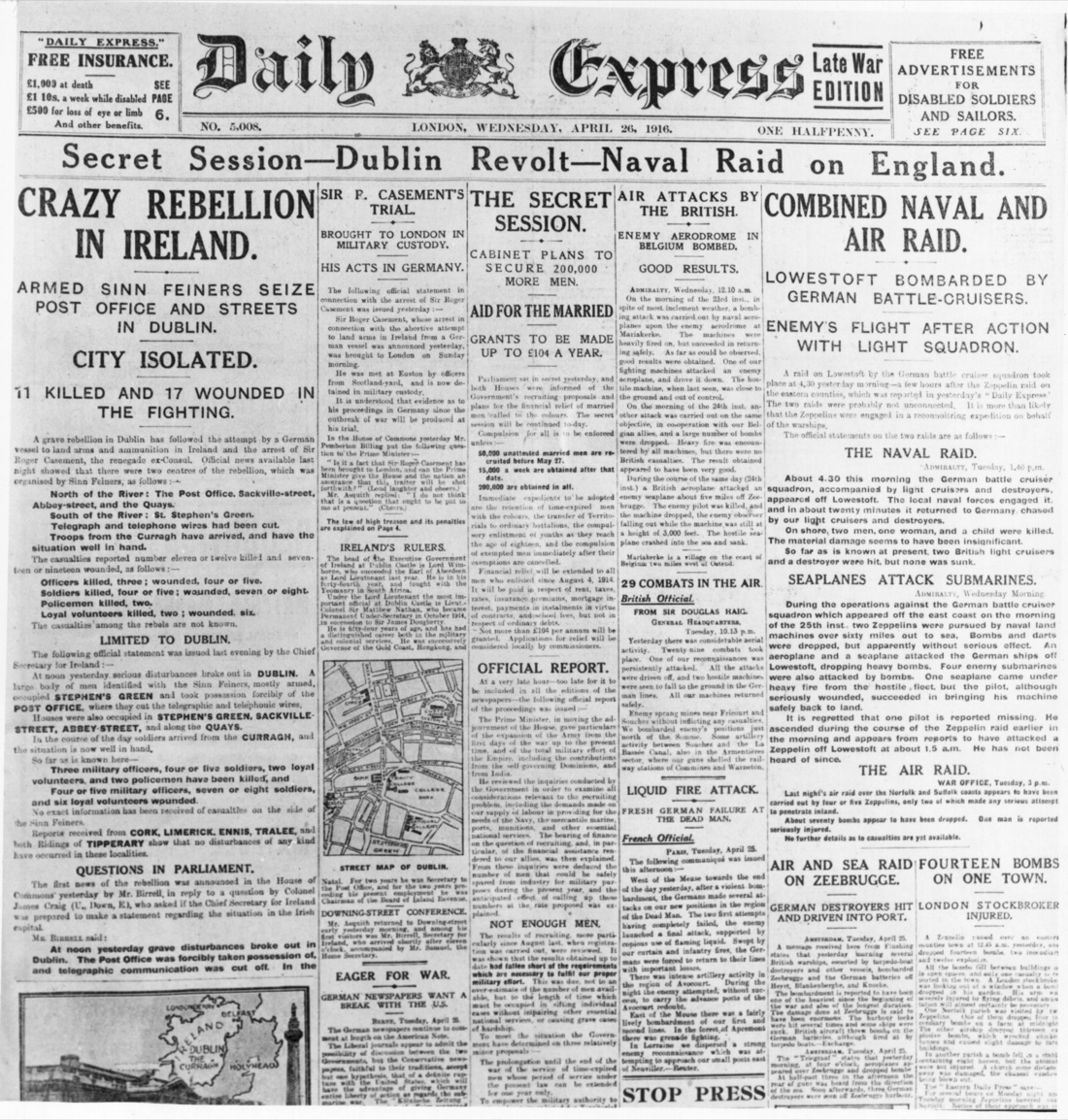 Easter Rising: 100 anni fa la Pasqua di passione di Dublino Easter Rising: 100 anni fa la Pasqua di passione di Dublino