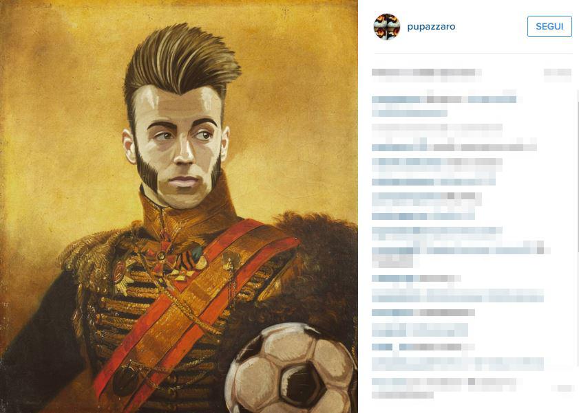 L’artista che trasforma i calciatori in capolavori dell’800 L’artista che trasforma i calciatori in capolavori dell’800