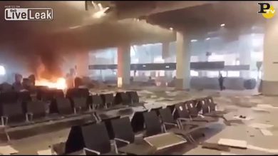 Bombe a Bruxelles: fiamme all’aeroporto Zaventem
