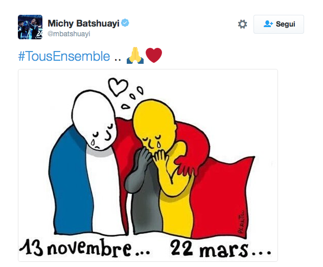 Il cordoglio dello sport mondiale dopo il dramma di Bruxelles Il cordoglio dello sport mondiale dopo il dramma di Bruxelles