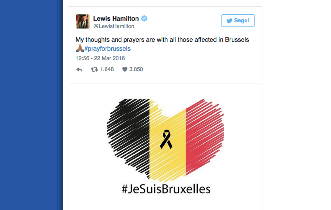 Il cordoglio dello sport mondiale dopo il dramma di Bruxelles Il cordoglio dello sport mondiale dopo il dramma di Bruxelles