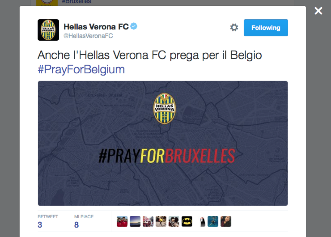 Il cordoglio dello sport mondiale dopo il dramma di Bruxelles Il cordoglio dello sport mondiale dopo il dramma di Bruxelles