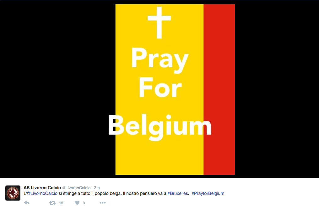 Il cordoglio dello sport mondiale dopo il dramma di Bruxelles Il cordoglio dello sport mondiale dopo il dramma di Bruxelles