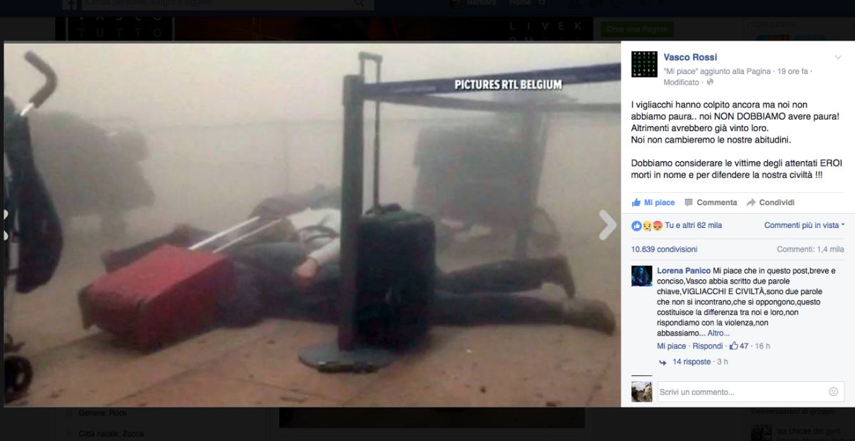 Galleria foto 'Bruxelles il giorno dopo: il cordoglio dei vip italiani' - foto 4