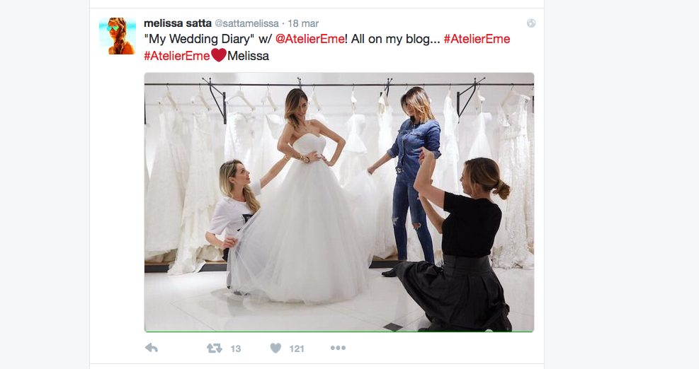 Melissa Satta, prove di matrimonio via social