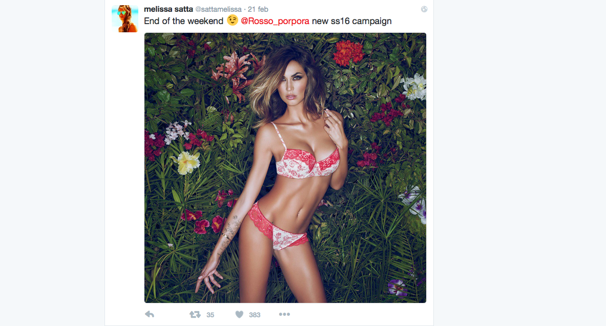 Melissa Satta, prove di matrimonio via social