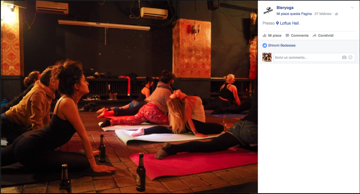 A Berlino anche lo yoga si fa bevendo birra A Berlino anche lo yoga si fa bevendo birra