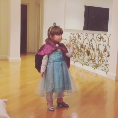 La figlia della Pausini come Elsa di Frozen