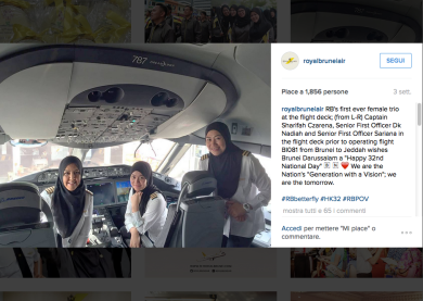 Royal Brunei Airlines, solo donne nell’equipaggio