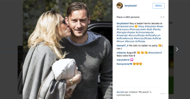 Isabel Totti torna a casa con mamma e papà