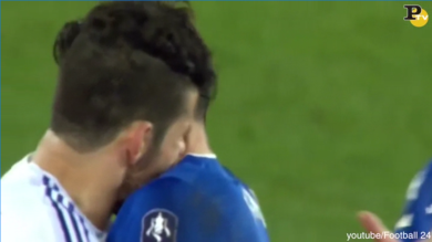 Il morso di Diego Costa a Gareth Barry