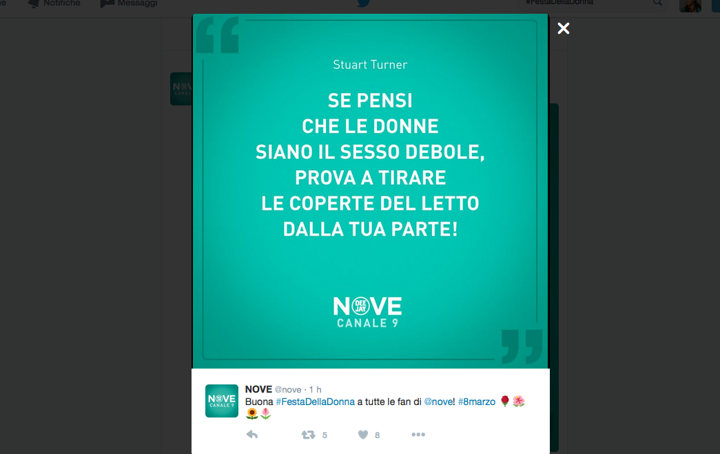 L’anti 8 marzo dei social network L’anti 8 marzo dei social network