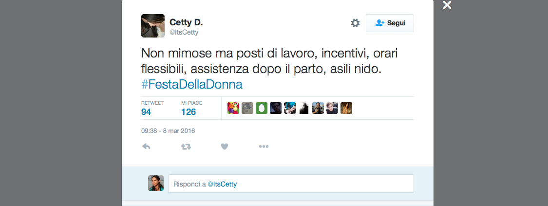 L’anti 8 marzo dei social network L’anti 8 marzo dei social network