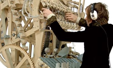 L’organo che suona con le biglie