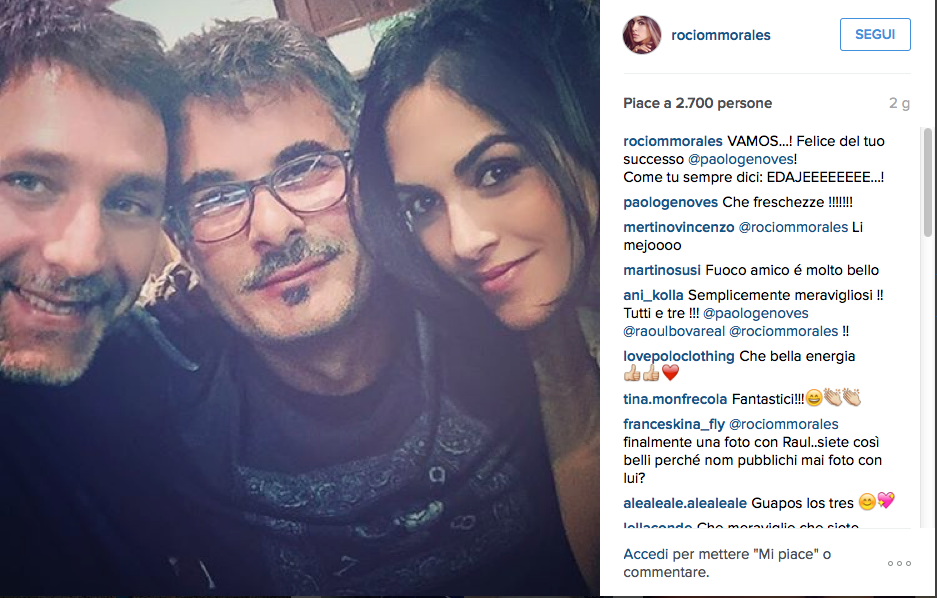 Raoul Bova e Rocio Muños Morale, storia finita?