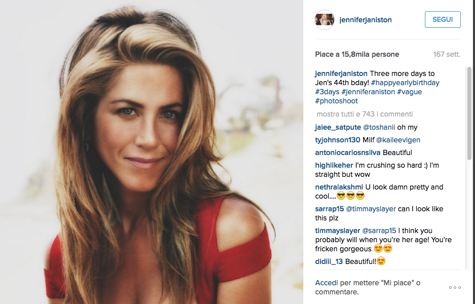 Jennifer Aniston è la più bella secondo People Jennifer Aniston è la più bella secondo People