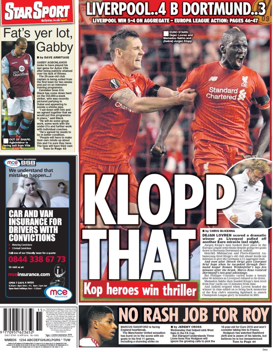 Liverpool, storica rimonta e i giornali evocano lo spirito di Istanbul Liverpool, storica rimonta e i giornali evocano lo spirito di Istanbul