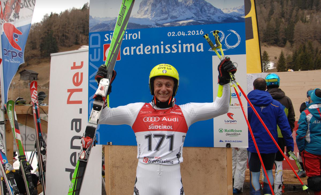 Max Blardone primo nella Gardenissima, lo slalom più lungo del mondo Max Blardone primo nella Gardenissima, lo slalom più lungo del mondo