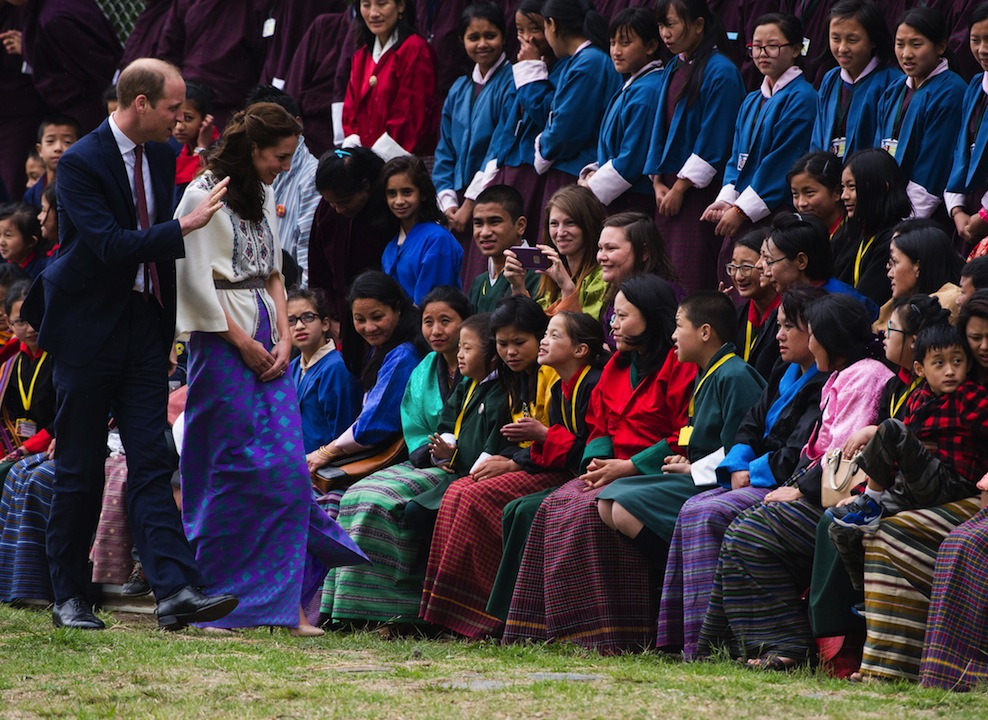 William e Kate sono arrivati in Buthan