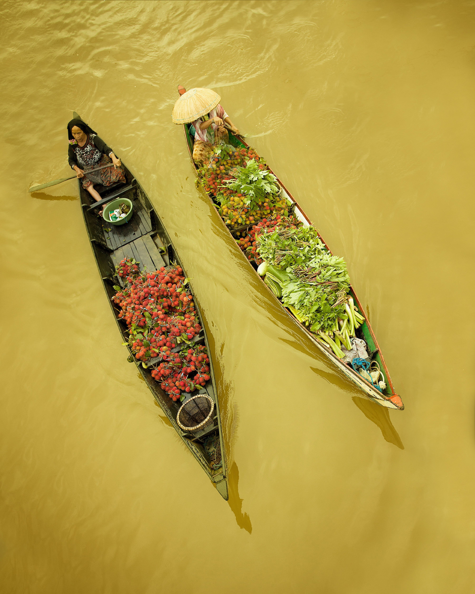 Indonesia, il mercato galleggiante di Lok Baintan