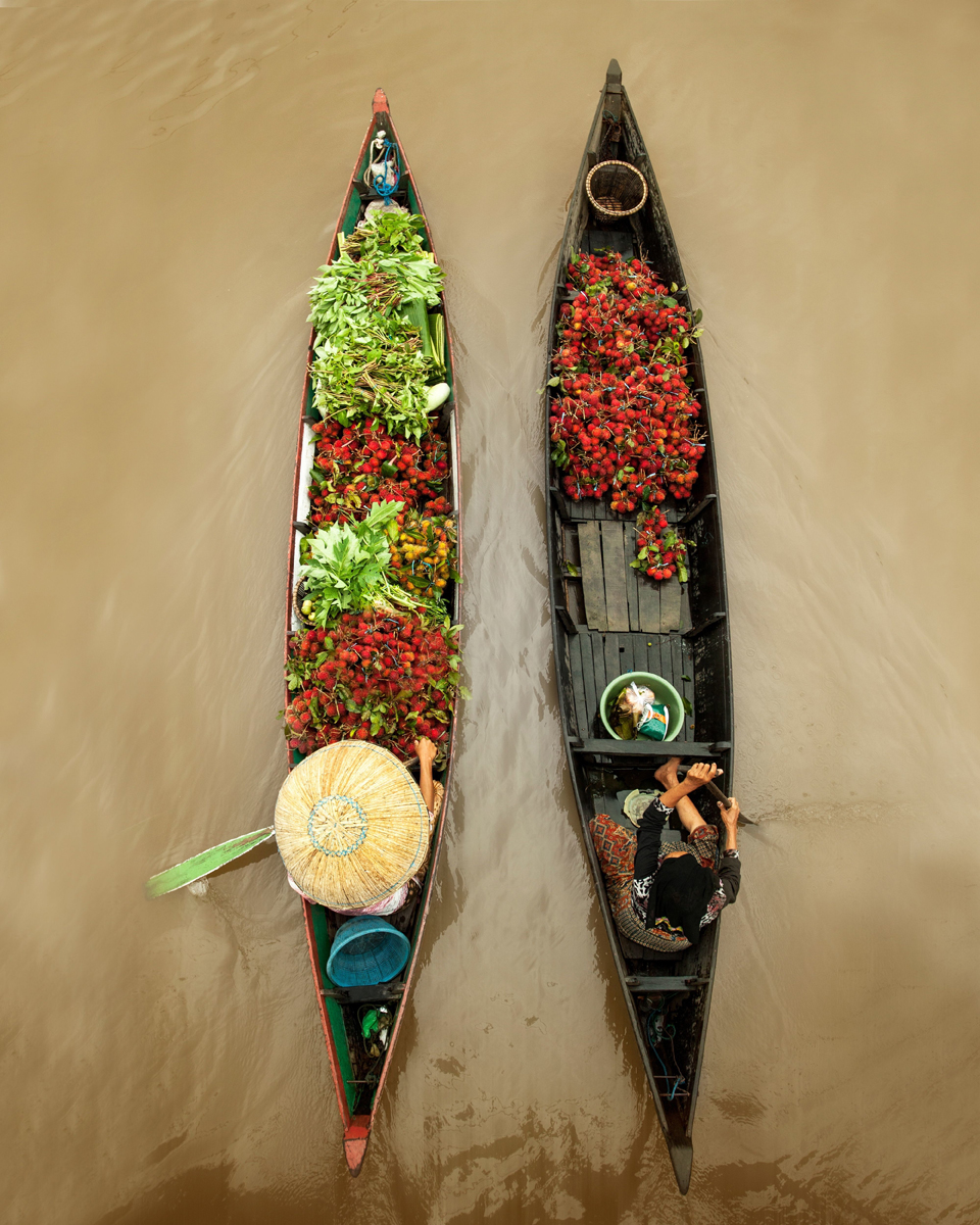 Indonesia, il mercato galleggiante di Lok Baintan