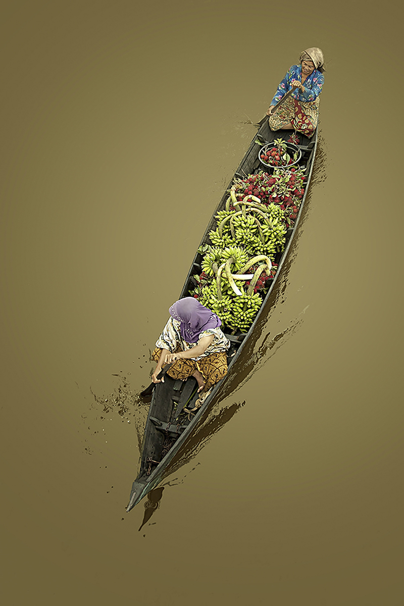 Indonesia, il mercato galleggiante di Lok Baintan