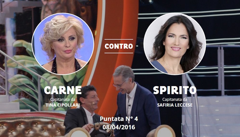 Ciao Darwin 7: sfida tra Carne contro Spirito nello show di Paolo Bonolis Ciao Darwin 7: sfida tra Carne contro Spirito nello show di Paolo Bonolis