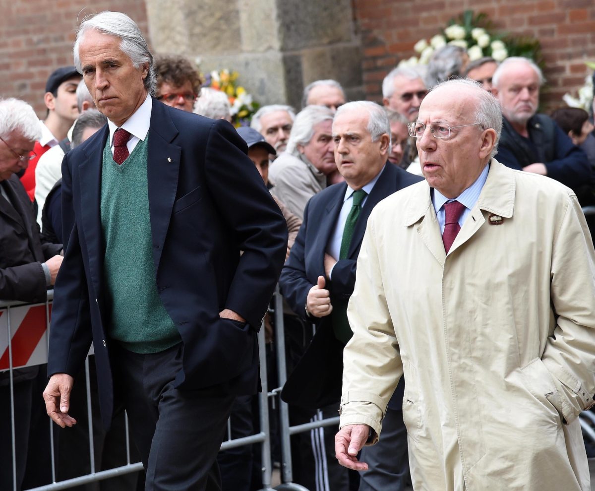 Funerali Cesare Maldini: le foto del saluto del Milan e di tutto il calcio