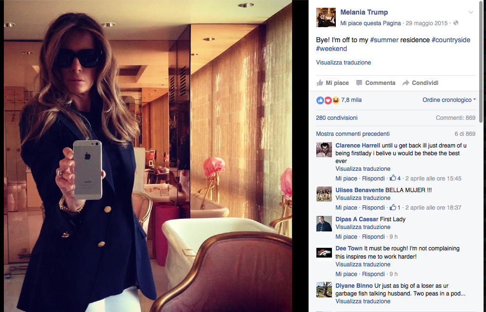 Melania Trump: da Sports Illustrated alla Casa Bianca Melania Trump: da Sports Illustrated alla Casa Bianca