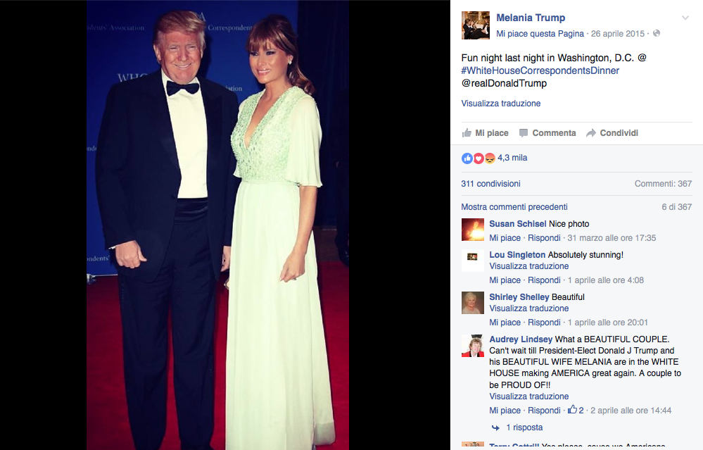 Melania Trump: da Sports Illustrated alla Casa Bianca Melania Trump: da Sports Illustrated alla Casa Bianca