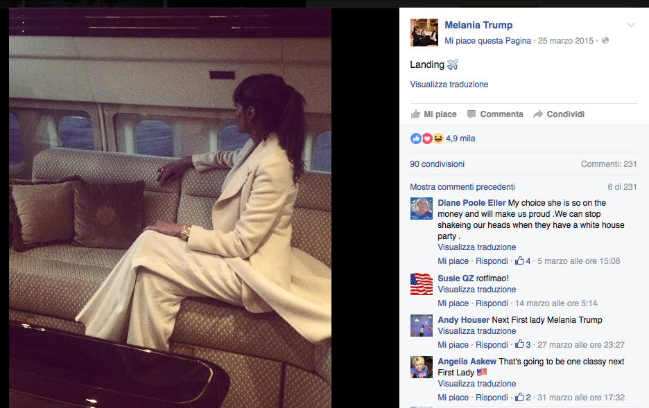 Melania Trump: da Sports Illustrated alla Casa Bianca Melania Trump: da Sports Illustrated alla Casa Bianca