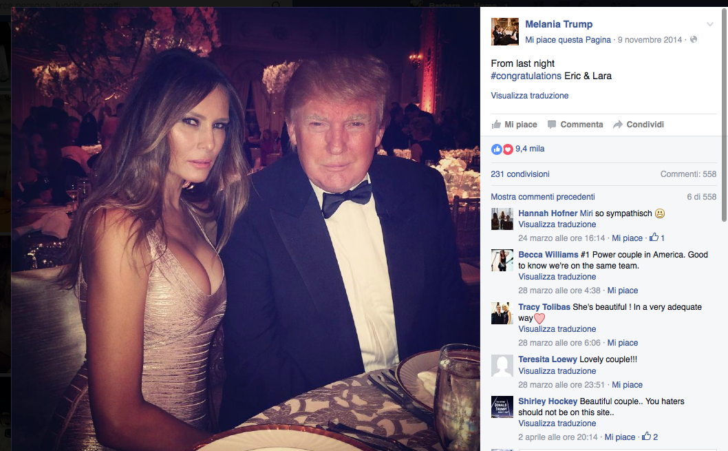 Melania Trump: da Sports Illustrated alla Casa Bianca Melania Trump: da Sports Illustrated alla Casa Bianca