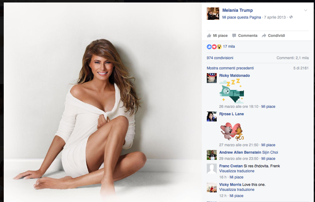Melania Trump: da Sports Illustrated alla Casa Bianca Melania Trump: da Sports Illustrated alla Casa Bianca