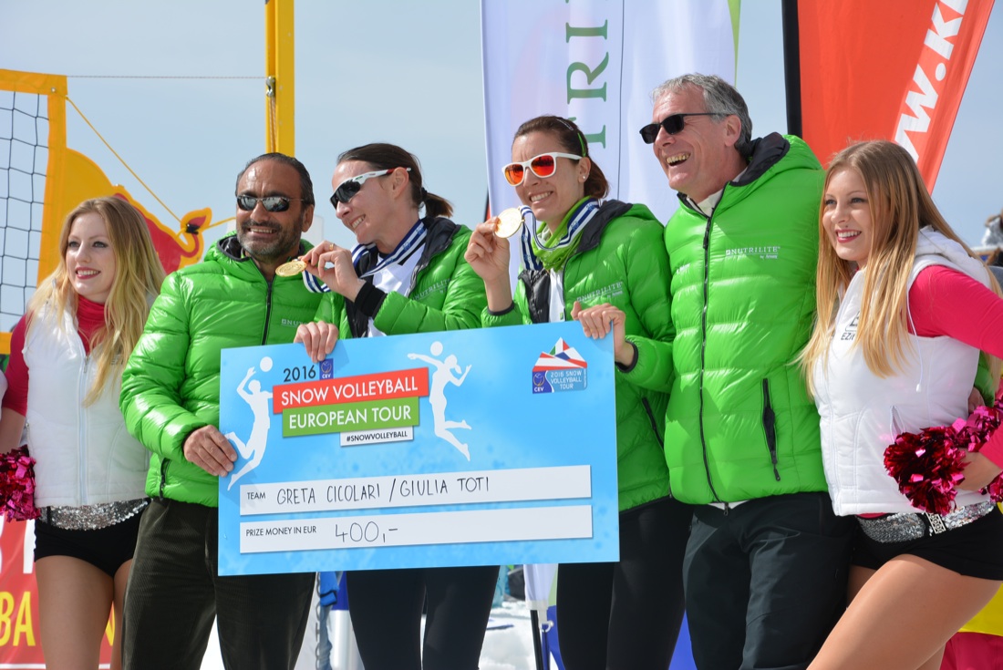 Snow Volley: Cicolari-Toti vincono il primo titolo europeo Snow Volley: Cicolari-Toti vincono il primo titolo europeo