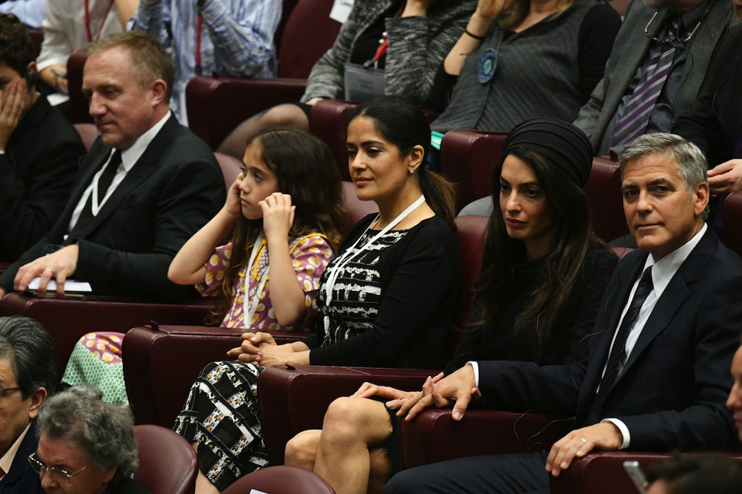 George e Amal Clooney da Papa Francesco