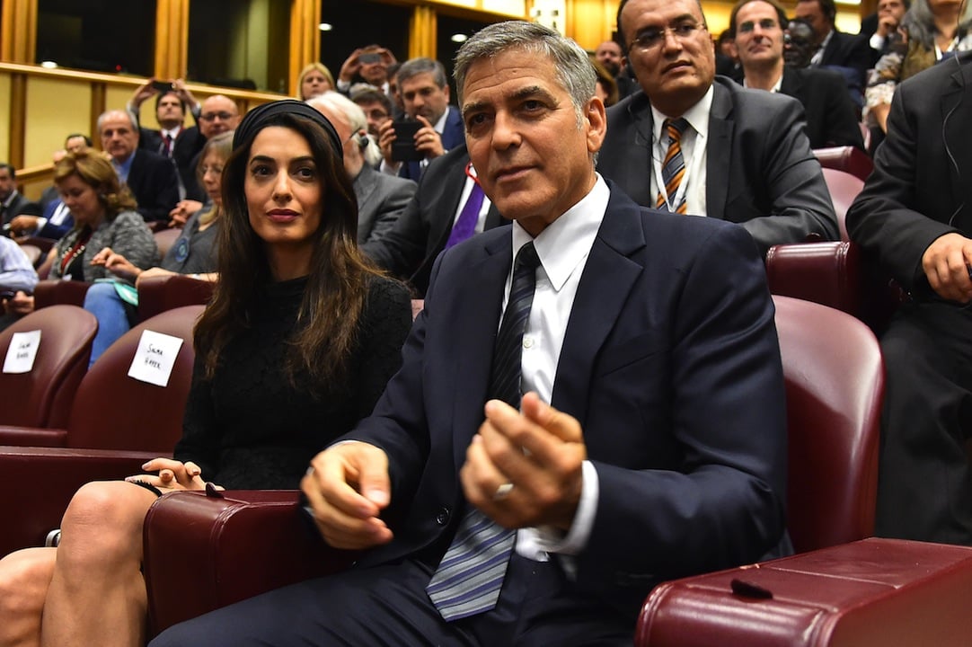 George e Amal Clooney da Papa Francesco
