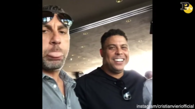 Vieri scherza con Ronaldo – video