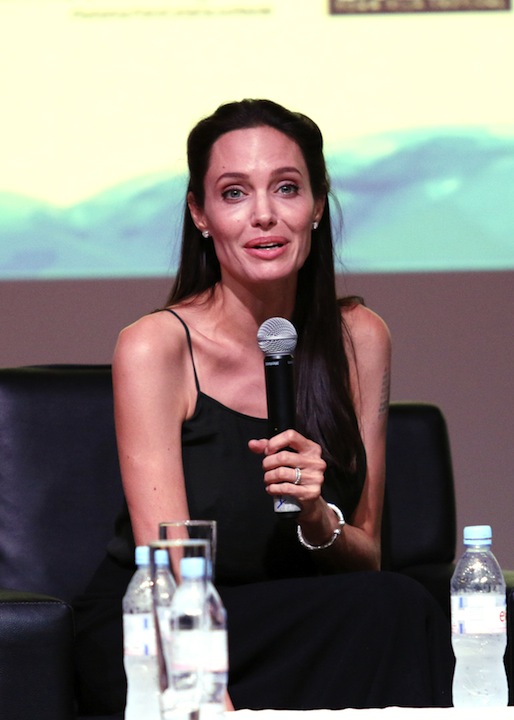 Angelina Jolie sale in cattedra