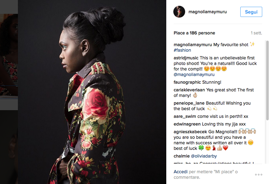 Magnolia, la prima aborigena a Miss Mondo