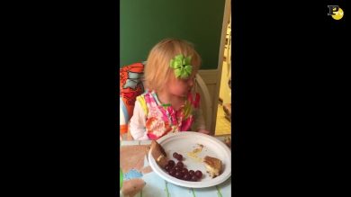 La bimba che ha fame e sonno