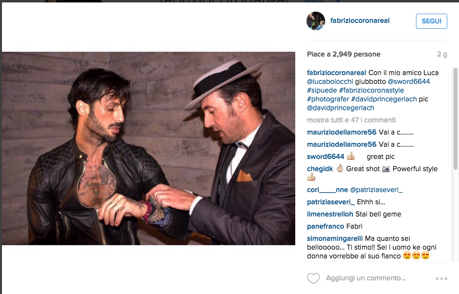 Fabrizio Corona: “Avrei voluto un figlio da Belén”