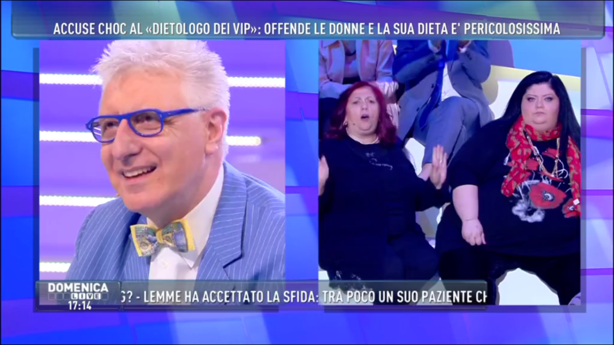 Galleria foto 'Domenica Live: lite in diretta, schiaffeggiato il dietologo Lemme' - foto 6