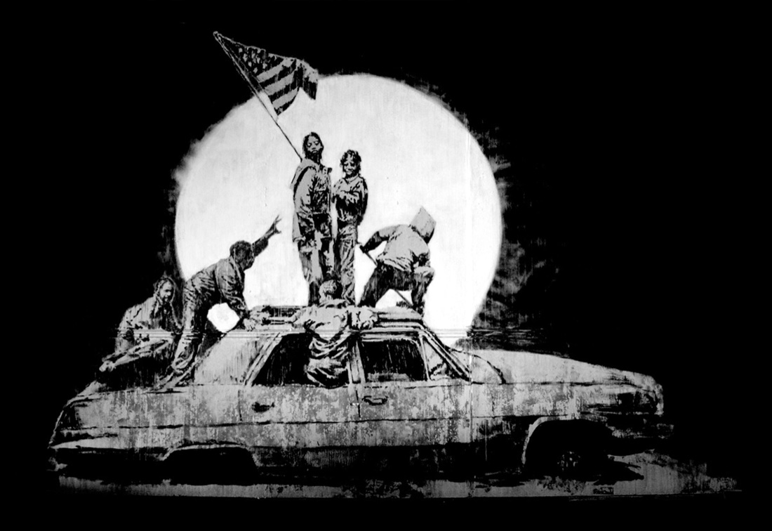 Banksy in mostra a Roma: “Guerra, capitalismo e libertà”