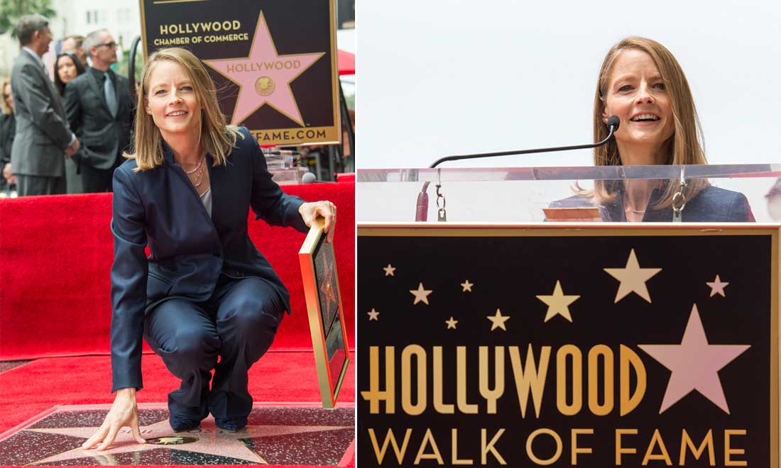 Jodie Foster riceve la sua stella sull’Hollywood Walk of Fame – Foto